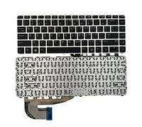 Teclado de repuesto para laptop HP EliteBook 740 745 G3 745 840 G3 G4 marco plateado 819876-031 836307-031
