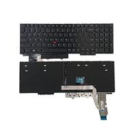 Teclado de repuesto para portátil con retroiluminación con puntero para Lenovo Thinkpad E15 Gen 1 E15 Gen 2 2020 (20T8 20T9 20TD 20TE)