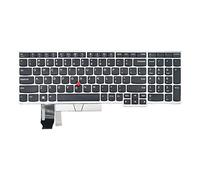 Teclado de repuesto para portátil Lenovo ThinkPad E580 E585 T590 E590 E595 L580 P52 P53 P72 P73, con puntero de marco, sin retroiluminación, diseño de EE. UU