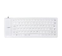 Teclado de Silicona, Teclado Enrollable, Ligero, Portátil, Silencioso, Suave, Cómodo, USB, Teclado de Silicona con Cable, Teclado de Silicona, Diseño Completamente Sellado,