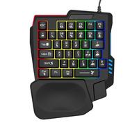 Teclado de una sola mano para juegos de sensación mecánica para mejorar los juegos móviles y a prueba de deslizamiento de respuesta rápida