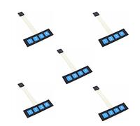 Teclado del interruptor de membrana del botón de la llave 5pcs, teclado del interruptor de la membrana 1 x 4 para el control externo