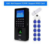 Teclado del Sistema de Control de Acceso de la Puerta de Huellas Dactilares TECP/IP/USB Tiempo biométrico Máquina de Asistencia a la máquina + Disco U + KEYFOBS,Gestión eficiente(Not Support Soft