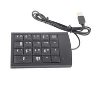 Teclado Digital USB, Teclado de Diseño de Botón Táctil, Ayuda de Entrada de Datos para Portátil/Escritorio, Conveniente para Viajes/Negocios