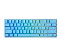 Teclado Diseño Grafico Teclado mecánico para jugar con , retroiluminación RGB, sin efecto fantasma, 61 teclas, teclado con USB iluminado, interruptores para jugadores Mini Teclado (Blue, One Size)