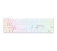 Teclado Ducky Zero 6108 mecánico blanco puro RGB con switches MX2A y hot-swap