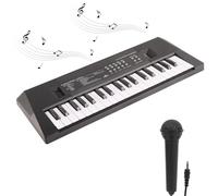 Teclado eléctrico Piano de 37 Teclas, 16,06 × 5,9 × 1,61 Pulgadas Teclados de Piano Digitales eléctricos portátiles para Principiantes con función de grabación de micrófono para