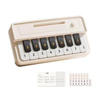 Teclado Electrónico De Bolsillo - Mini Piano De Juguete | Instrumento Musical Portátil Para Niños Principiantes Con Cancionero Y Pegatinas, Regalo Educativo De Aprendizaje Sensorial Para Niños Y Niñas