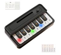 Teclado Electrónico De Bolsillo - Mini Piano De Juguete | Instrumento Musical Portátil Para Niños Principiantes Con Cancionero Y Pegatinas, Regalo Educativo De Aprendizaje Sensorial Para Niños Y Niñas