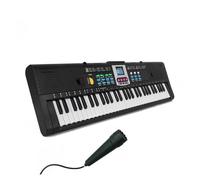 Teclado Electrónico De Piano Eléctrico Multifuncional Digital De 61 Teclas Con Función De Micrófono Instrumento Para Estudiantes