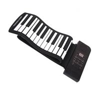 Teclado Electrónico MIDI Portátil De 61 Teclas Enrollables De Silicona Flexible(US)