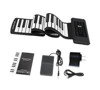 Teclado Electrónico Piano Electrónico De 88 Teclas Con Teclado Flexible De Silicona Suave ABS Piano Digital Enrollable Con Bocina Y Pedal