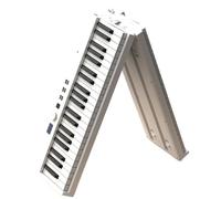 Teclado Electrónico Piano Electrónico Portátil Plegable De 88 Teclas Instrumento Profesional Para El Hogar(White)
