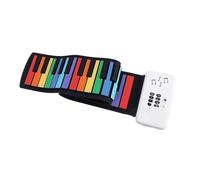 Teclado Electrónico Piano Enrollado A Mano Colorido Piano Plegable Arcoíris De 49 Teclas Piano Enrollable Portátil Teclado Electrónico De Nivel De Entrada