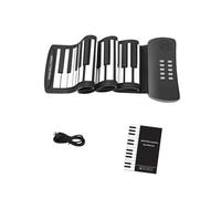 Teclado Electrónico Piano Piano Electrónico Portátil Plegable De 61 Teclas Enrollado A Mano Con Silicona Gruesa