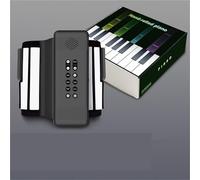 Teclado Electrónico Piano Piano Enrollado A Mano Con 88 Teclas De Silicona Gruesa Teclado Electrónico Portátil Y Plegable MIDI(Style 2)