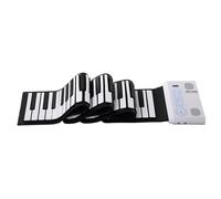 Teclado Electrónico Piano Plegable De 88 Teclas Piano Electrónico Portátil Piano Electrónico Inteligente Con Función De Seguimiento Manual(White)
