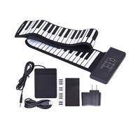 Teclado Electrónico Plegable Incorporado De Silicona Gruesa De Piano Enrollado A Mano De 88 Teclas Para Adultos