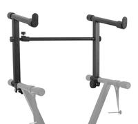 Teclado Elevado, Estante de Doble Tubo con Marco en X con Tapete Antideslizante, Varilla Telescópica Ajustable, Estable y Seguro, Soporte Organizador Universal Para Exhibición y Uso Doméstico