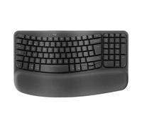 Teclado Ergonómico Inalámbrico Logitech Ergo Series Wave para Negocios Negro
