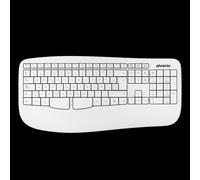 Teclado Ergonómico Inalámbrico Phoenix K201 2.4GHz Blanco - Comodidad y Eficiencia para Escritura Prolongada