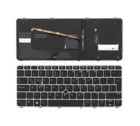 Teclado Español para HP EliteBook 820 G3 Retroiluminado con TrackPoint Gris Plata Repuesto Compatible 6037B0112934