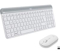 Teclado Español + Ratón Logitech Mk470 Inalámbrico Blanco