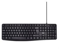 Teclado Ewent Business USB Quiet Typing PT Negro