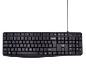 Teclado Ewent Business USB Quiet Typing PT Negro