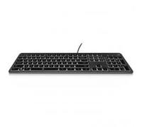 Teclado Ewent EW3270 Silent Retroiluminado PT Negro