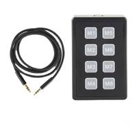 Teclado externo para ICOM IC-705/IC-7600/IC-7610/IC-7300/IC-9700 (con teclas de acceso directo, incluye cable de datos de 3,5 mm), color negro