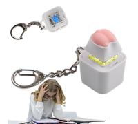 Teclado Fidget Clicker, Llavero Teclado Fidget - Llavero con Teclado E Dedo Iluminado Fidget,Juguetes para niños y Adultos para relajar el Estado de ánimo y la Mente, Juguetes antiestrés para Todos