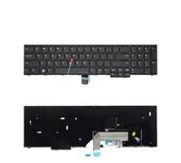 Teclado for ordenador portátil ruso de EE. UU., Compatible con Lenovo | Compatible con IBM ThinkPad, E570 E575 E570C 01AX160 01AX200.(US With Mouse)