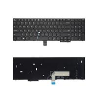 Teclado for ordenador portátil ruso de EE. UU., Compatible con Lenovo | Compatible con IBM ThinkPad, E570 E575 E570C 01AX160 01AX200.(US With Holes)