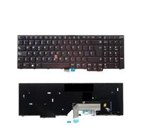 Teclado for ordenador portátil ruso de EE. UU., Compatible con Lenovo | Compatible con IBM ThinkPad, E570 E575 E570C 01AX160 01AX200.(SP With Mouse)