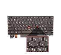 Teclado for ordenador portátil ruso de EE. UU., Compatible con Lenovo | X13 L13 X280 A285 X390 X395 01YP160 01YP040 01YP142 01YP222 01YP120 Retroiluminación(1pcs)