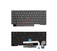 Teclado for ordenador portátil ruso de EE. UU., Compatible con Lenovo | X13 L13 X280 A285 X390 X395 01YP160 01YP040 01YP142 01YP222 01YP120 Retroiluminación(US Black Mouse)