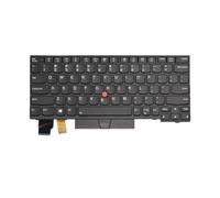 Teclado for ordenador portátil ruso de EE. UU., Compatible con Lenovo | X13 L13 X280 A285 X390 X395 01YP160 01YP040 01YP142 01YP222 01YP120 Retroiluminación(RU Black Hole)