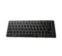 Teclado for portátil AR/US/RU/FR, Compatible con HP, EliteBook, 840 G3, 840 G4, 848 G3, 848 G4, 745 G3, 745 G4, 840r G4, HSTNN-I33C-4, ZBOOK 14u G4(A)