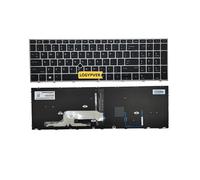 Teclado for portátil en inglés de EE. UU., Compatible con HP, Compatible con ZBOOK 15 G5 G6 17 G5 G6, retroiluminado, Negro