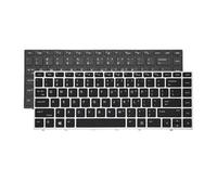 Teclado for portátil en inglés (EE. UU.) L01071-001 L00735-001, Compatible con HP, ProBook, 430 G5, 440 G5, 445 G5, 640 G4 y 640 G5.(US Silver Original)