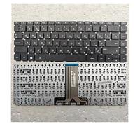 Teclado for portátil US/RU/SP, Compatible con HP, 14G-BR 14G-BU 240 246 245 G6 340 348 G7 TPN-C131 Q186 Q187 Q188 Q189 I130 I135 W125 W190(OEM RU Black)