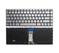 Teclado for portátil US/RU/SP, Compatible con HP, 14G-BR 14G-BU 240 246 245 G6 340 348 G7 TPN-C131 Q186 Q187 Q188 Q189 I130 I135 W125 W190(OEM US SilverBacklit)