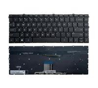Teclado for portátil US/SP, Compatible con HP, Pavilion, x360 14M 14-DW 14-DV 14-DY 14-EK 14-EC 14-EM 14-EP TPN-I141/I142/C157/C158 14-EE 13-BB(A)