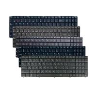 Teclado for portátil US/UK/RU/SP/FR/AR/BR/TU, Compatible con ASUS, A52 A52J/JC A53 A53S N73 N73S N73J F50 F50S P42/EI/EP P53 P53S P55V VX7 N60 N61(FR Black A)