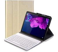 Teclado Funda para Lenovo Tab P11 Pro 11.5" - QWERTY Ultra Slim Teclado Wireless Keyboard Case con Magnético Desmontable Inalámbrico Bluetooth para Lenovo Tab P11 Pro 11.5" TB-J706F/J706L, Oro