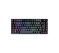ASUS ROG Azoth 75 Wireless DIY Custom Gaming Keyboard, Pantalla OLED, Montaje en Caja de Gas, vaporización de Tres Capas, Intercambiable en Caliente pre-lubed ROG NX Red Switches y estabilizadores de