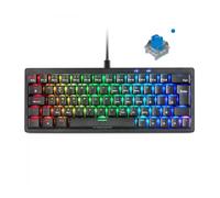 Teclado Gaming Mecánico Mars Gaming MKMINIPRO/ Switch Azul/ Negro