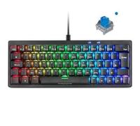 Teclado Gaming Mecánico Mars Gaming MKMINIPRO/ Switch Azul/ Negro