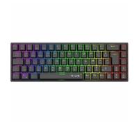 The G-Lab Keyz Titanium WL - Teclado inalámbrico para Juegos 65% AZERTY - Teclado mecánico Switch Rojo, RGB 100% Personalizable, Macros programables - Teclado Gamer inalámbrico PC, PS4, PS5, Xbox -